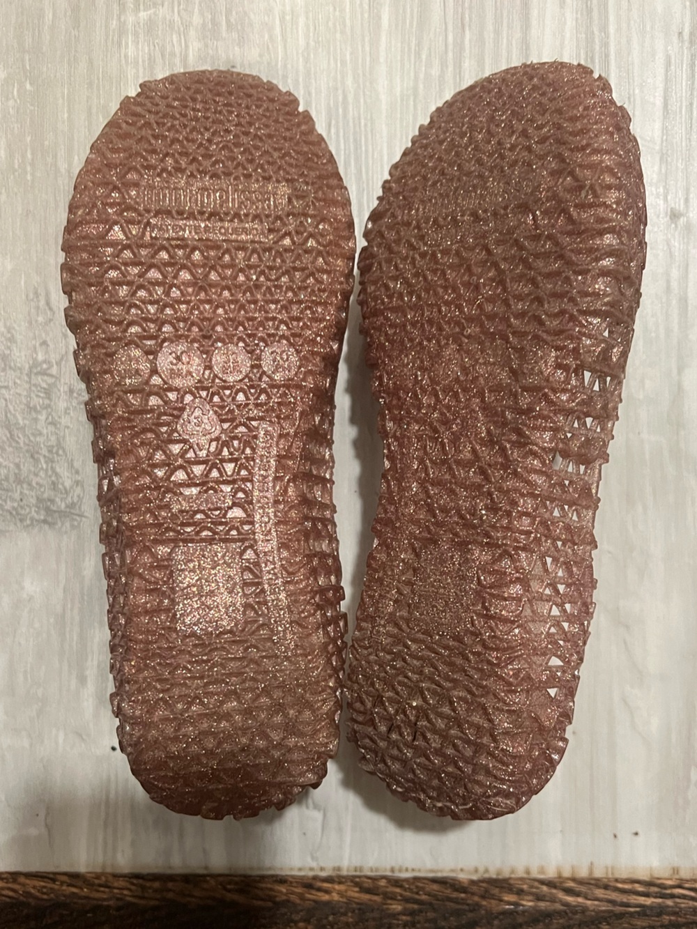 Mini Melissa Campana Rose Jelly Flats for Kids; size 1, great condition - Picture 4 of 5